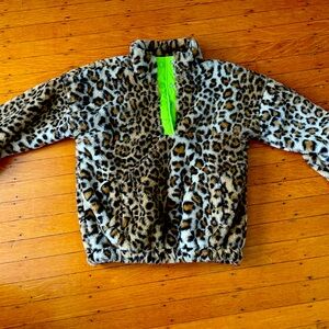 Leopard print super soft fleece